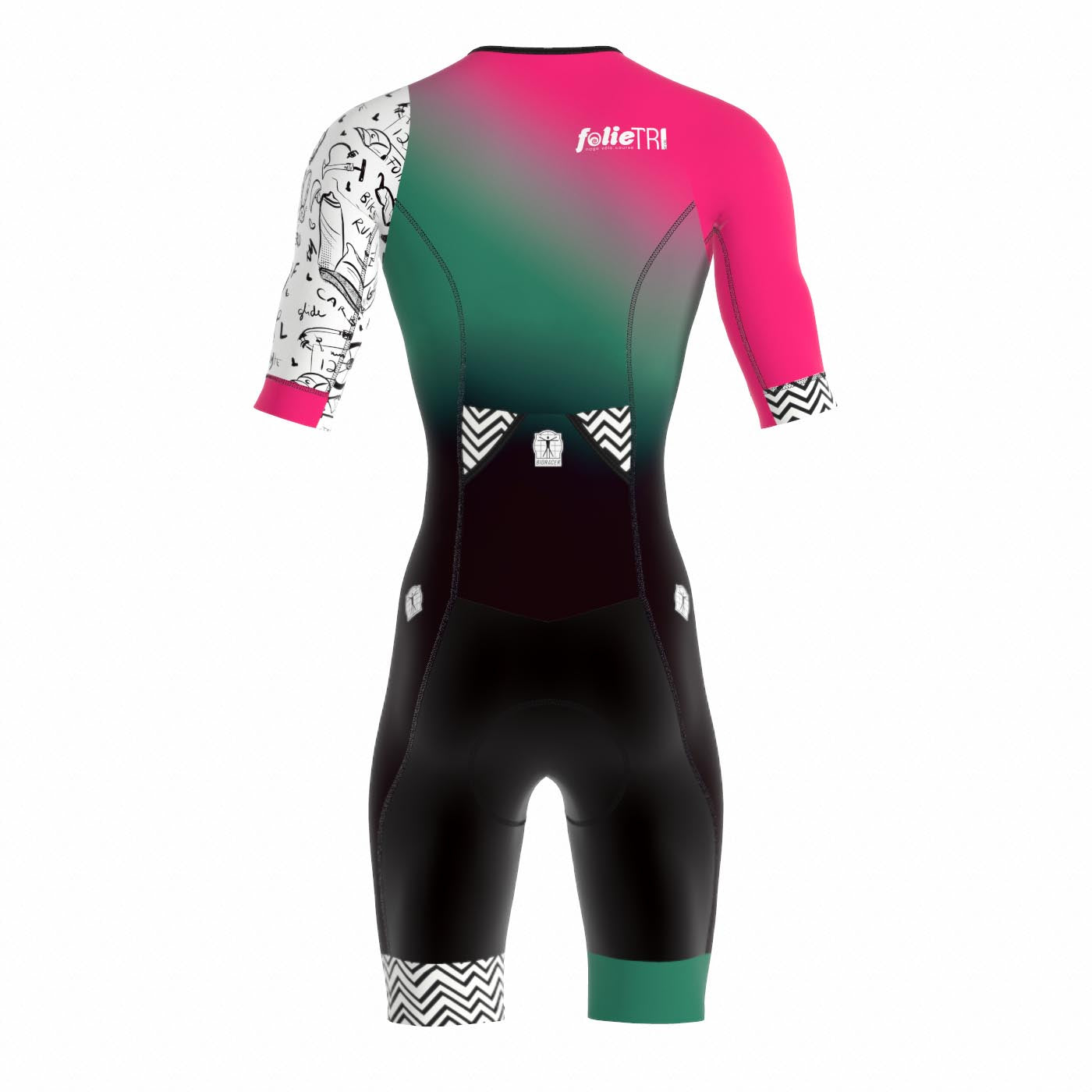 Tri Team Suit Short Sleeve Backpocket - Men