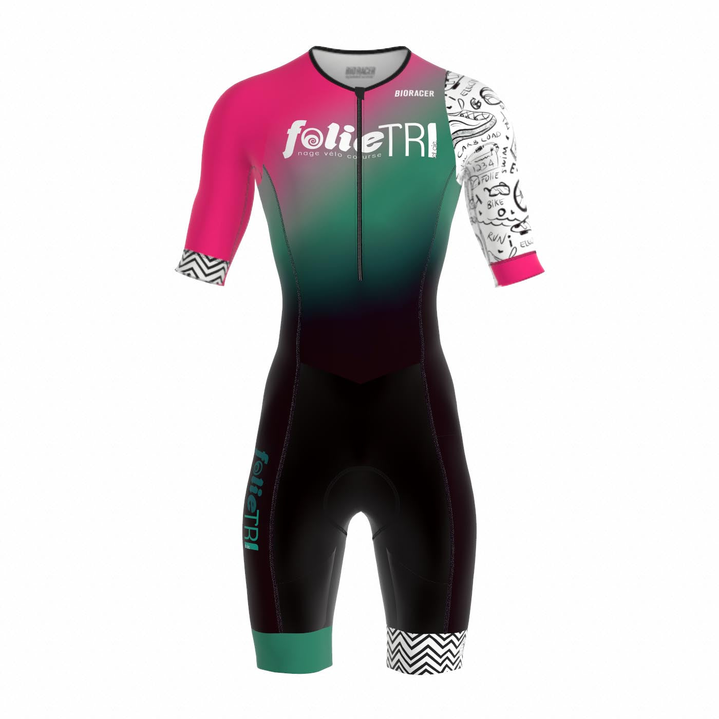 Tri Team Suit Short Sleeve Backpocket - Men