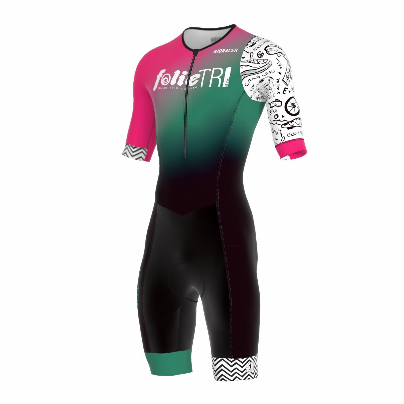 Tri Team Suit Short Sleeve Backpocket - Women