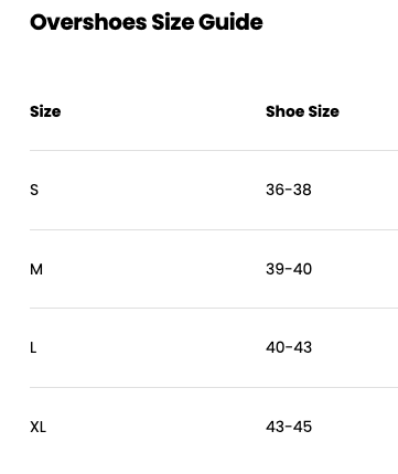 Rain Shoe Cover - Unisex
