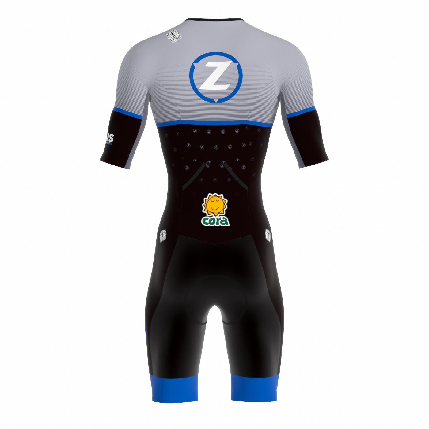 53804D - Tri Team Suit Short Sleeve Backpocket - Women