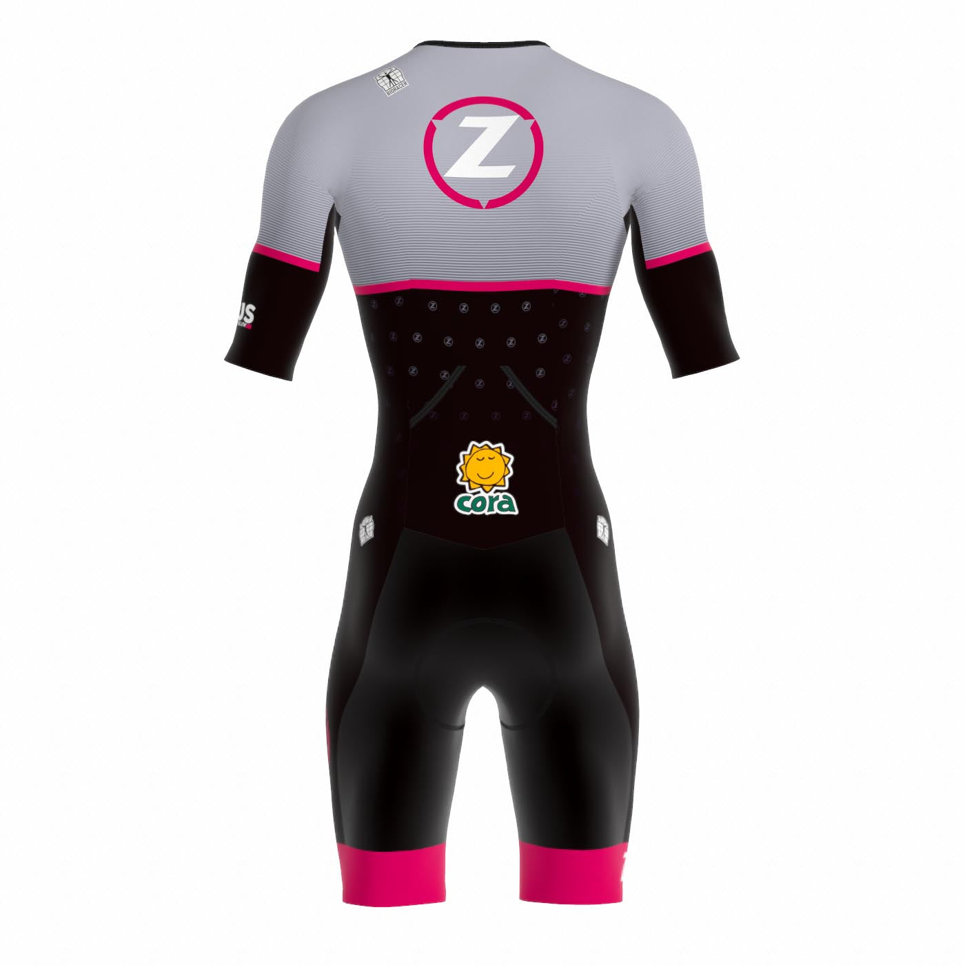 53804D - Tri Team Suit Short Sleeve Backpocket - Women