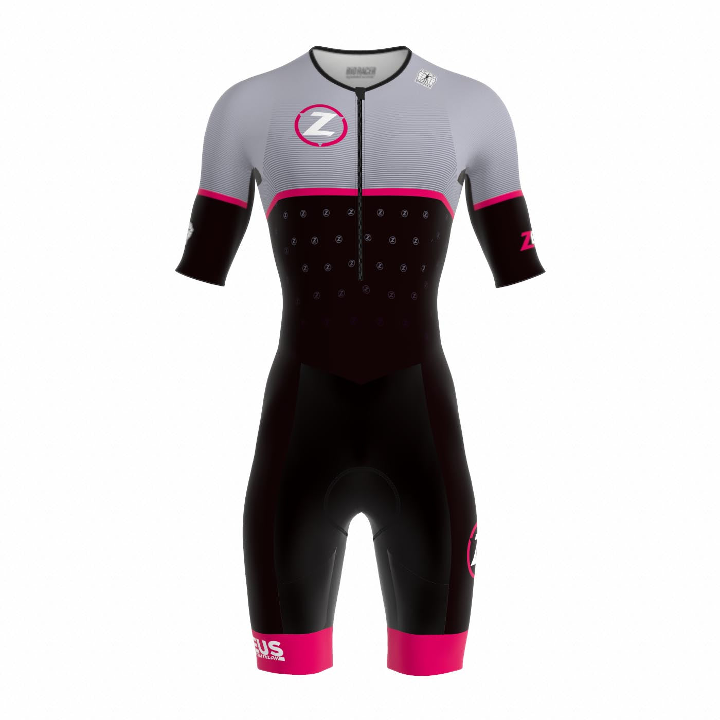 53804D - Tri Team Suit Short Sleeve Backpocket - Women