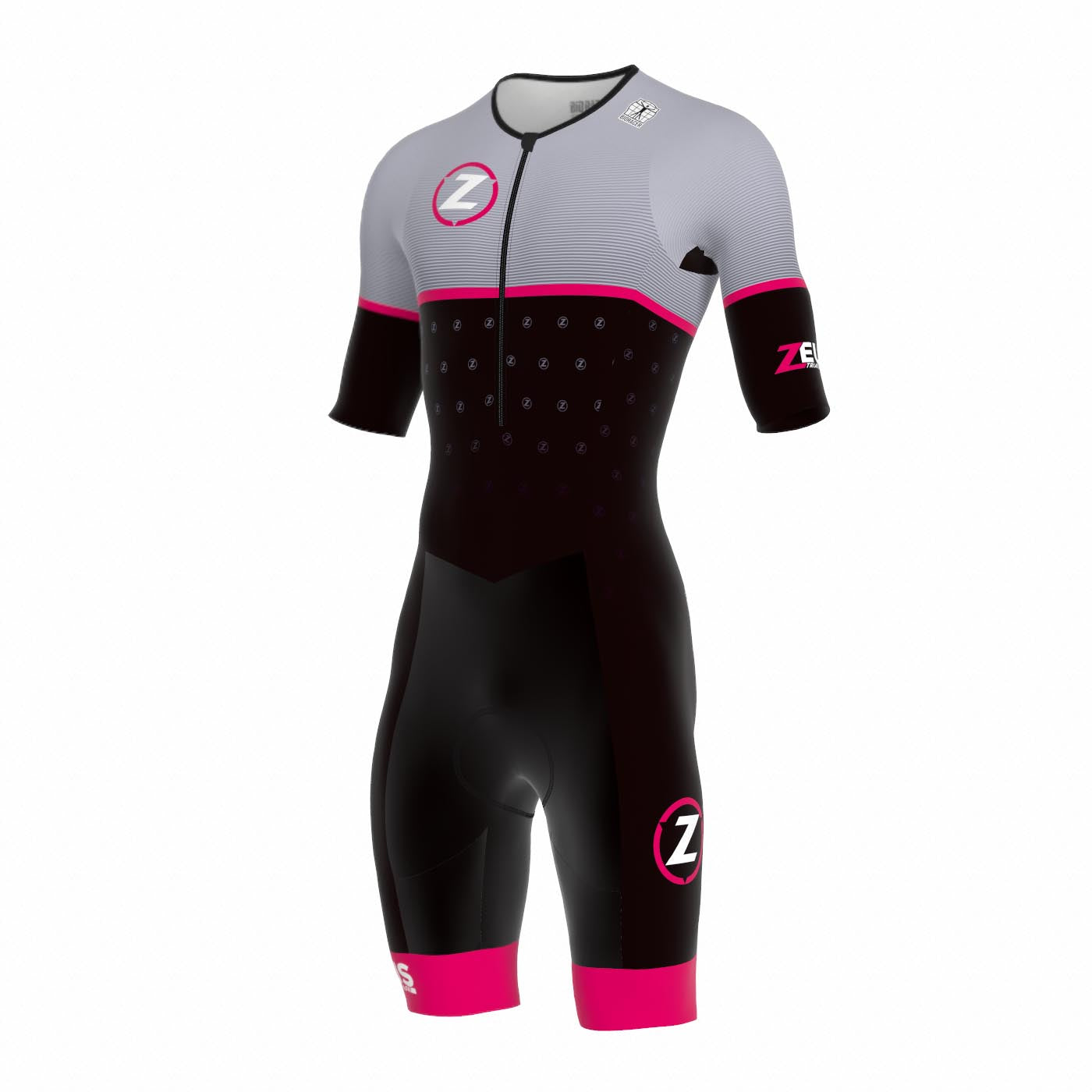 53804D - Tri Team Suit Short Sleeve Backpocket - Women